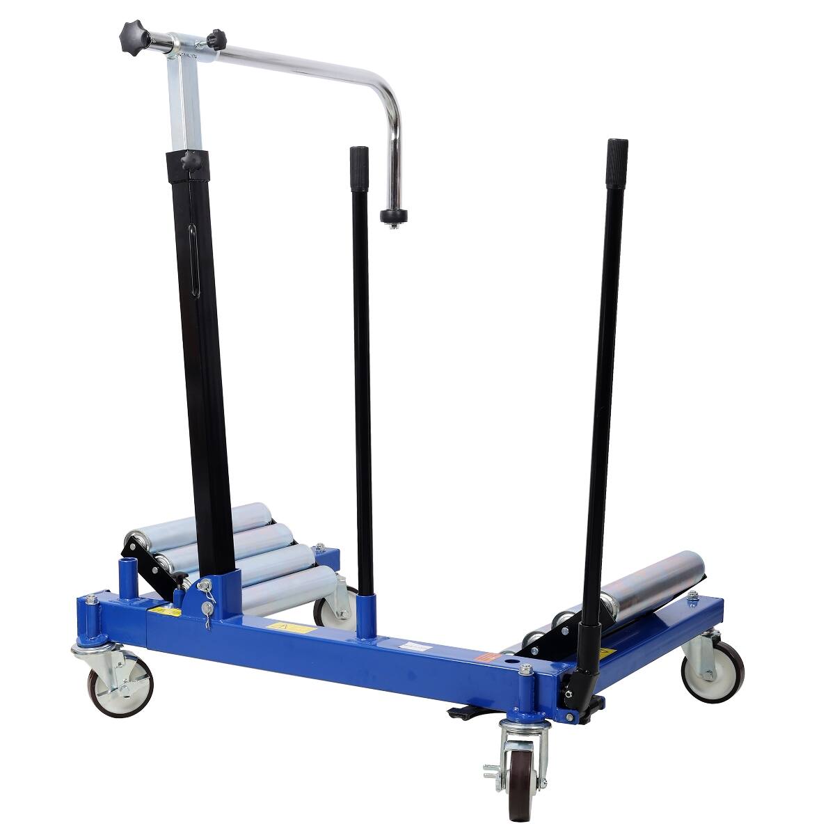 Alt View 3. Ropilly - Ropilly Heavy Duty Dual Wheel Dolly with Hydraulic Lift and Swivel Casters for Truck Tractor Tire Handling - Black+Blue.
