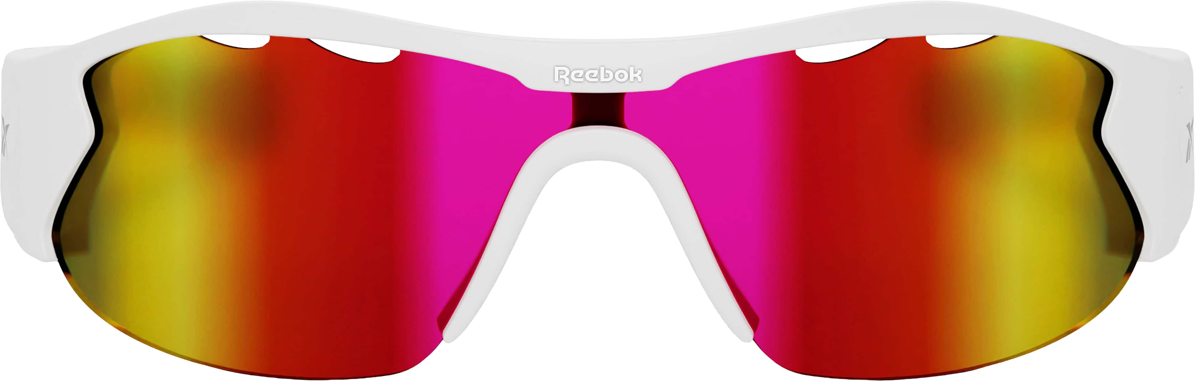 Reebok Flash Smart Eyewear Powered by Lucyd - White/Red - Front_Zoom