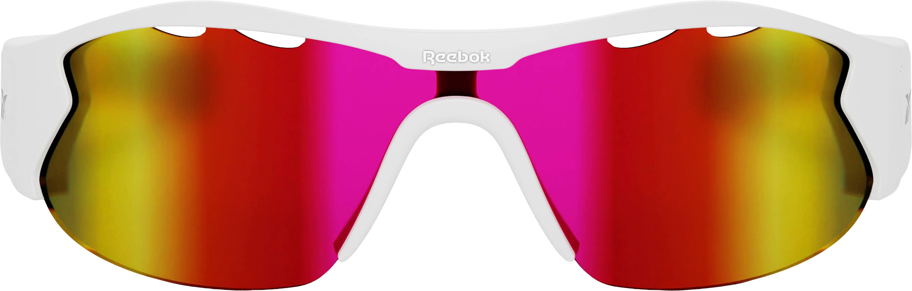 Front. Lucyd - Reebok Flash Smart Eyewear Powered by Lucyd - White/Red.