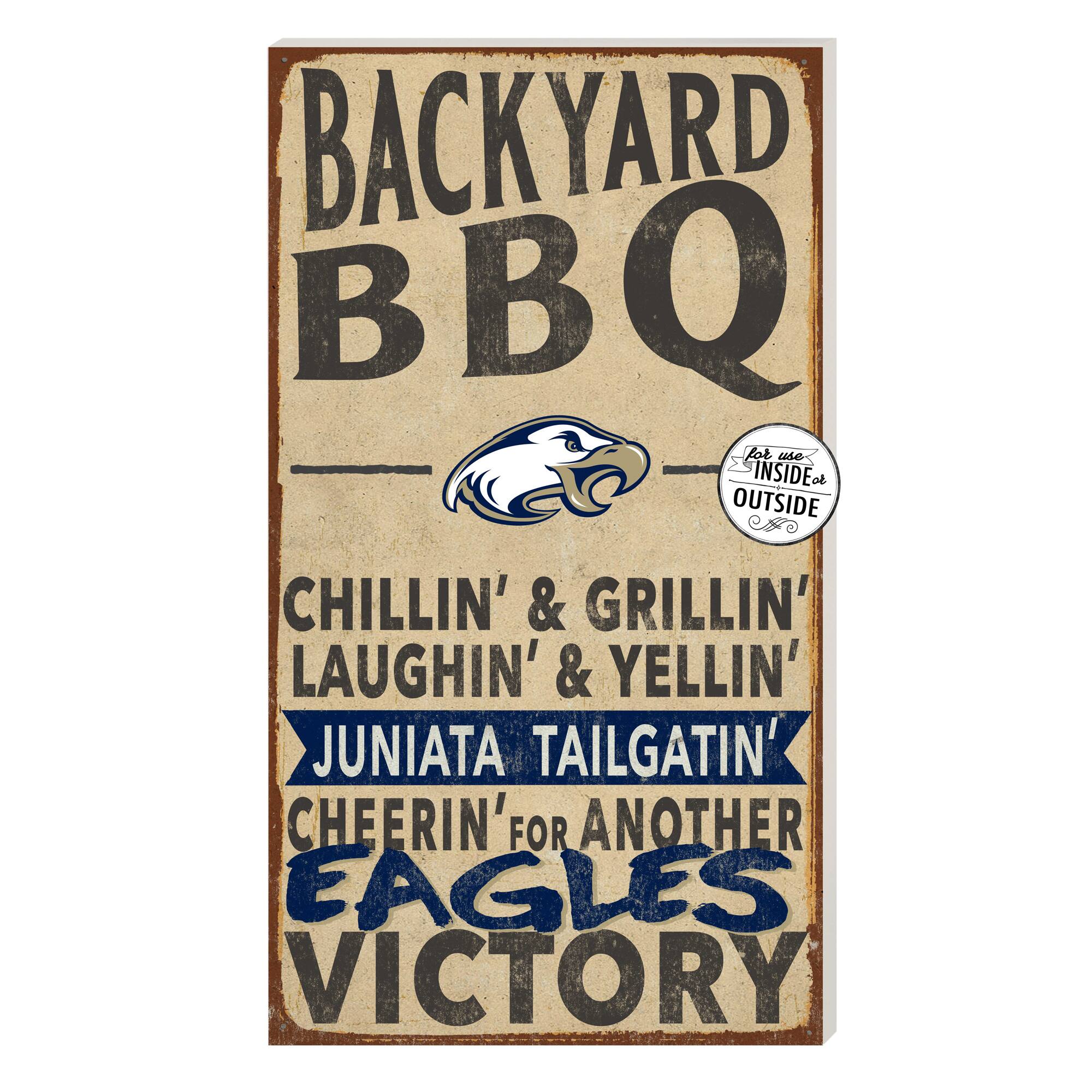 Juniata Eagles 11'' x 20'' Indoor/Outdoor BBQ Sign