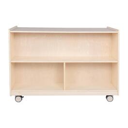 Children's Factory - Mobile 30"H Double-Sided Storage - RTA - Wooden