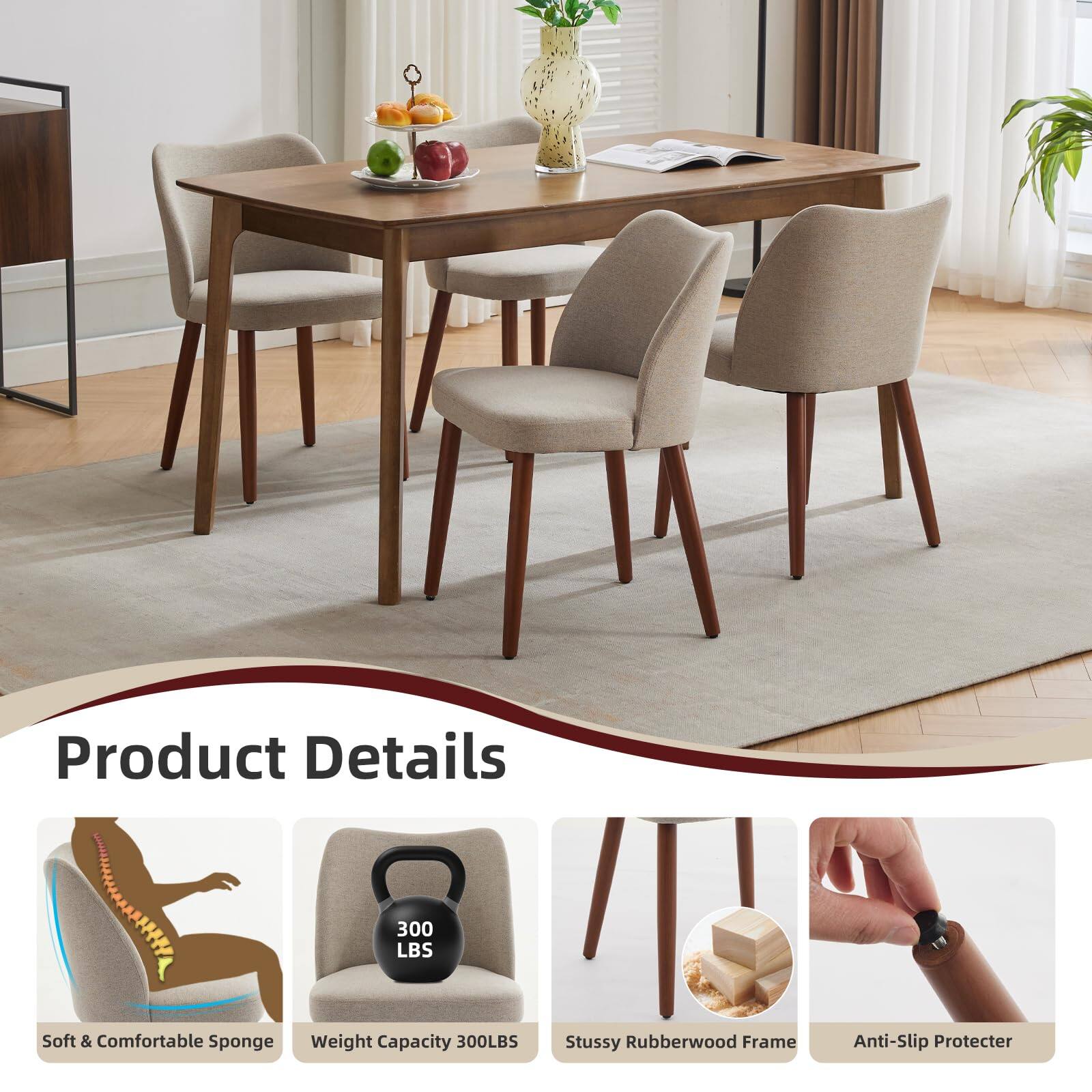 Product Details

- Soft & Comfortable Sponge
- Weight Capacity 300LBS
- Stussy Rubberwood Frame
- Anti-Slip Protector