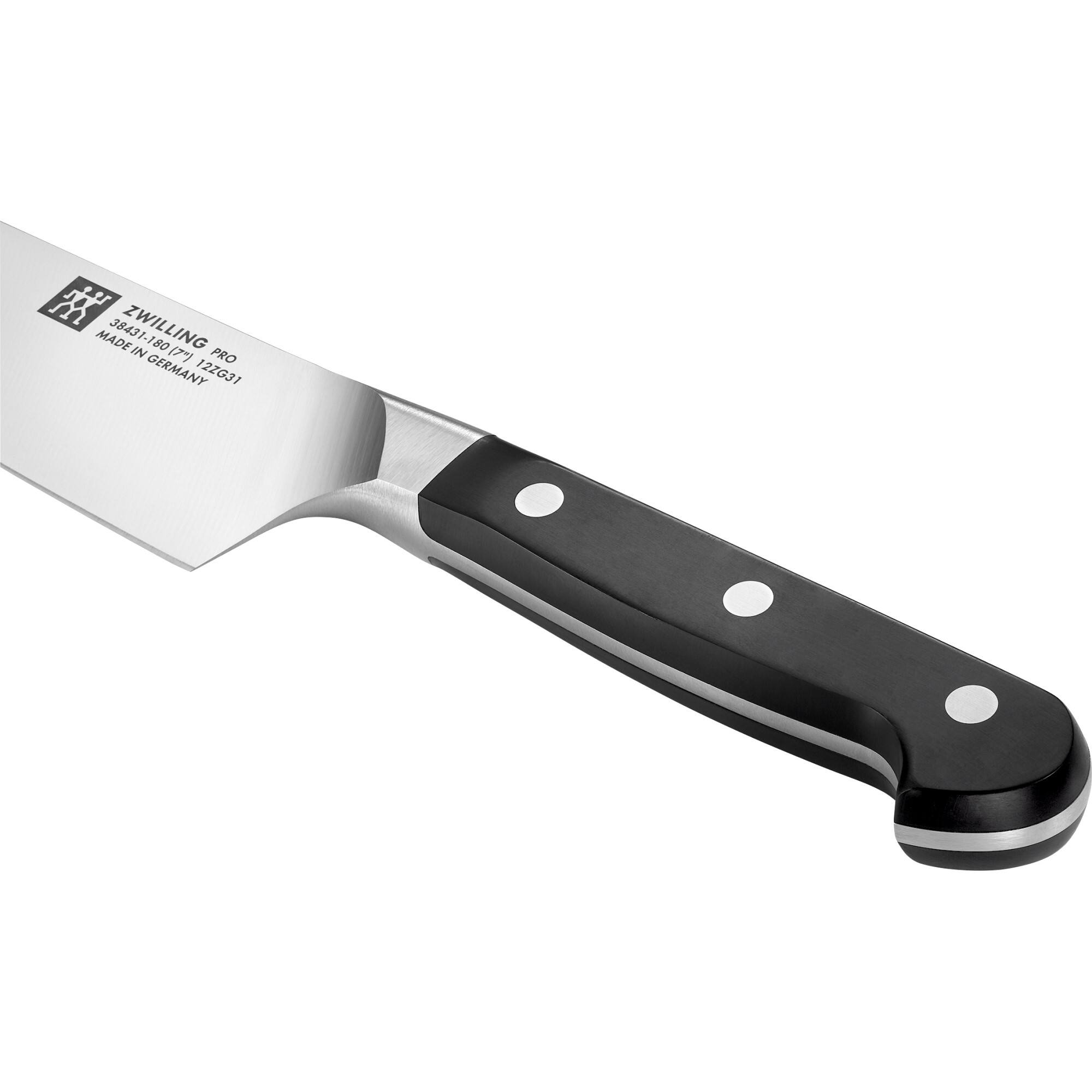 ZWILLING - Pro Slim 7-inch Chef's Knife - Black - Thumbnail 4