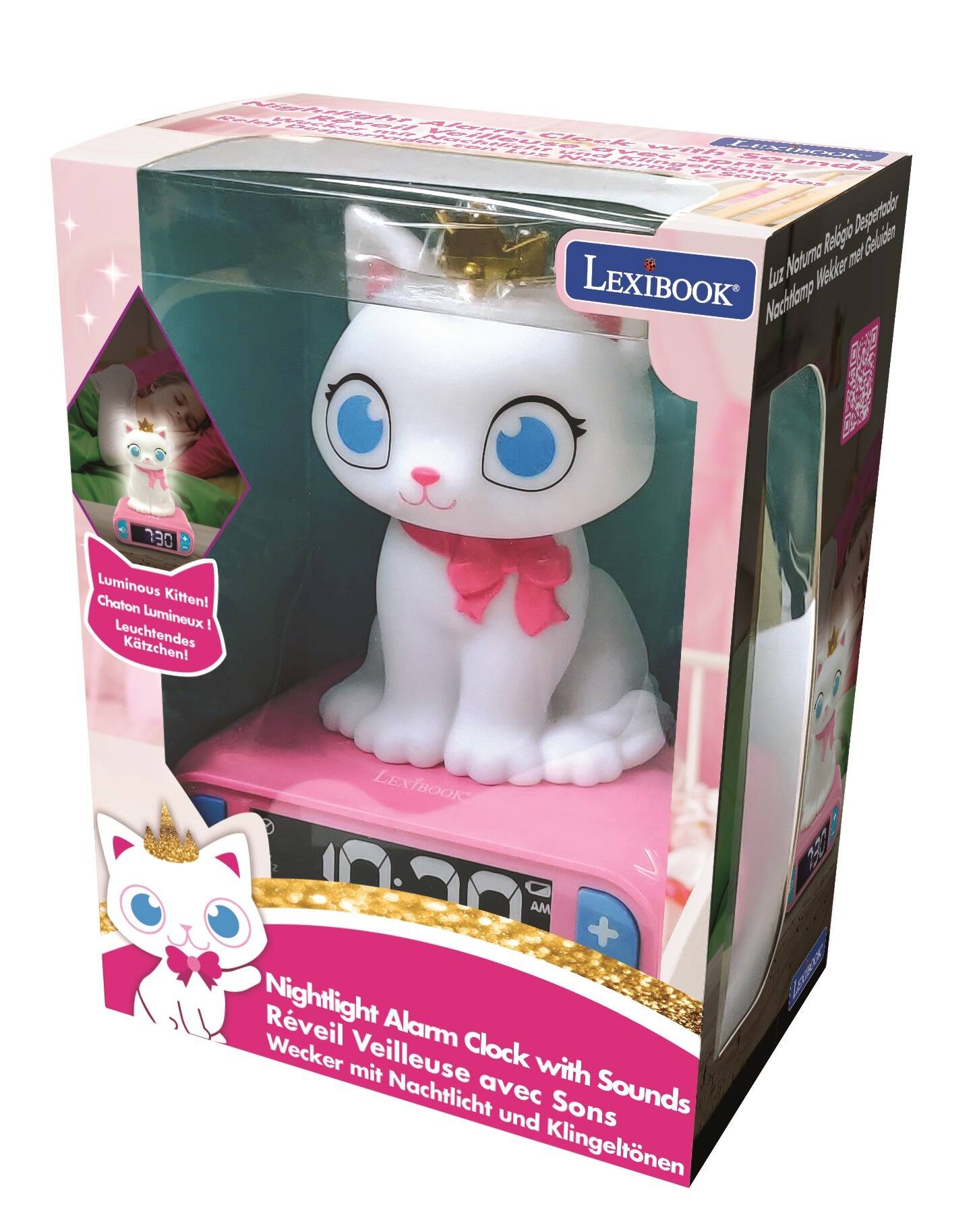 A Nhfpt T TP  
Wesk ME  
T LINUAUN Noderdi ORA  
Seends orids Reoig Degertaor Gelicln Naturma mel LEXIBOOK Lut Melter Mochiomg 230 Luminous Kitten! Chaton Lumineux! Leuchtendes Kätzchen! LEXIBOOK AM + Nightlight Alarm Clock with Sounds und Sons Klingeltonen 7Z