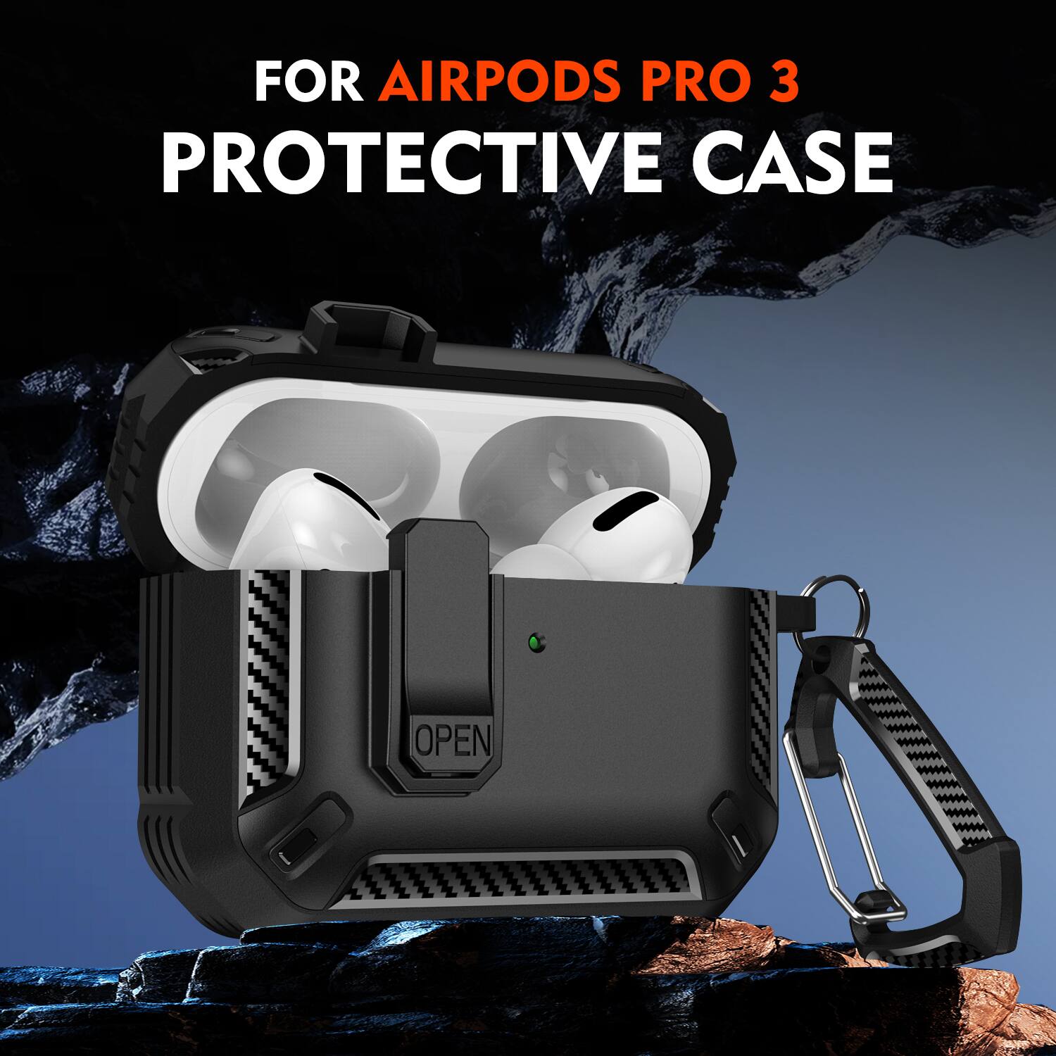 FOR AIRPODS PRO 3  
PROTECTIVE CASE