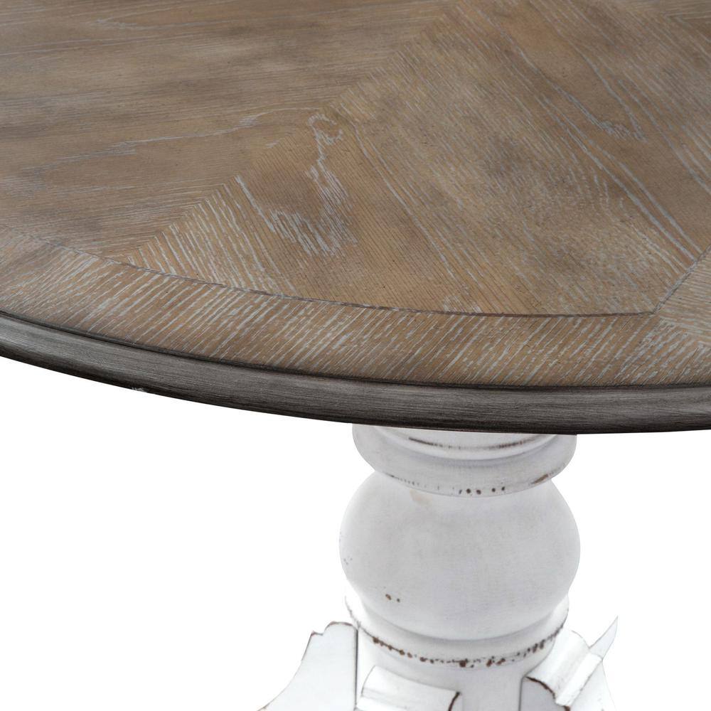 Alt View 3. Liberty Furniture Industries - Magnolia Manor Drop Leaf Table in Antique White - White.