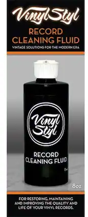 Vinyl Styl
RECORD CLEANING FLUID
VINTAGE SOLUTIONS FOR THE MODERN ERA
Vinyl Styl
RECORD CLEANING FLUID
8oz
FOR RESTORING, MAINTAINING AND IMPROVING THE QUALITY AND LIFE OF YOUR VINYL RECORDS.