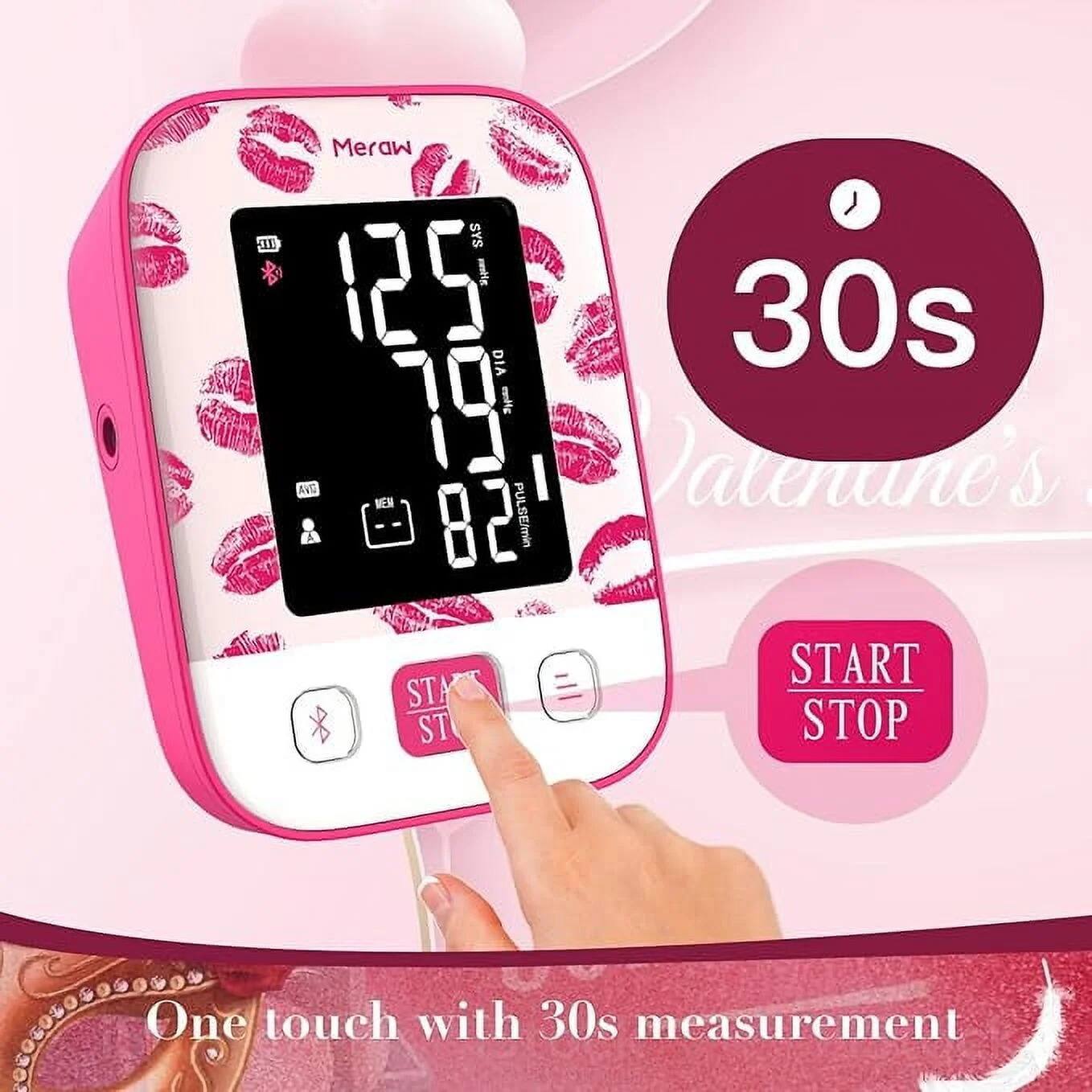 AIE Meraw o SYS 5 nnilg DIA 30s AVG A WEM CB 82 mlfg PULSE/min atenune's START STA ST One touch with 30s measurement