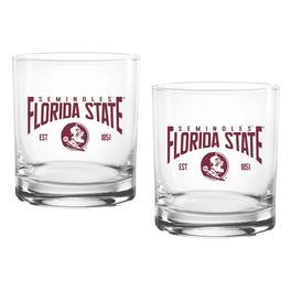 Indigo Falls - Florida State Seminoles 14oz. Established Rocks Glass Two-Set - Multicolor