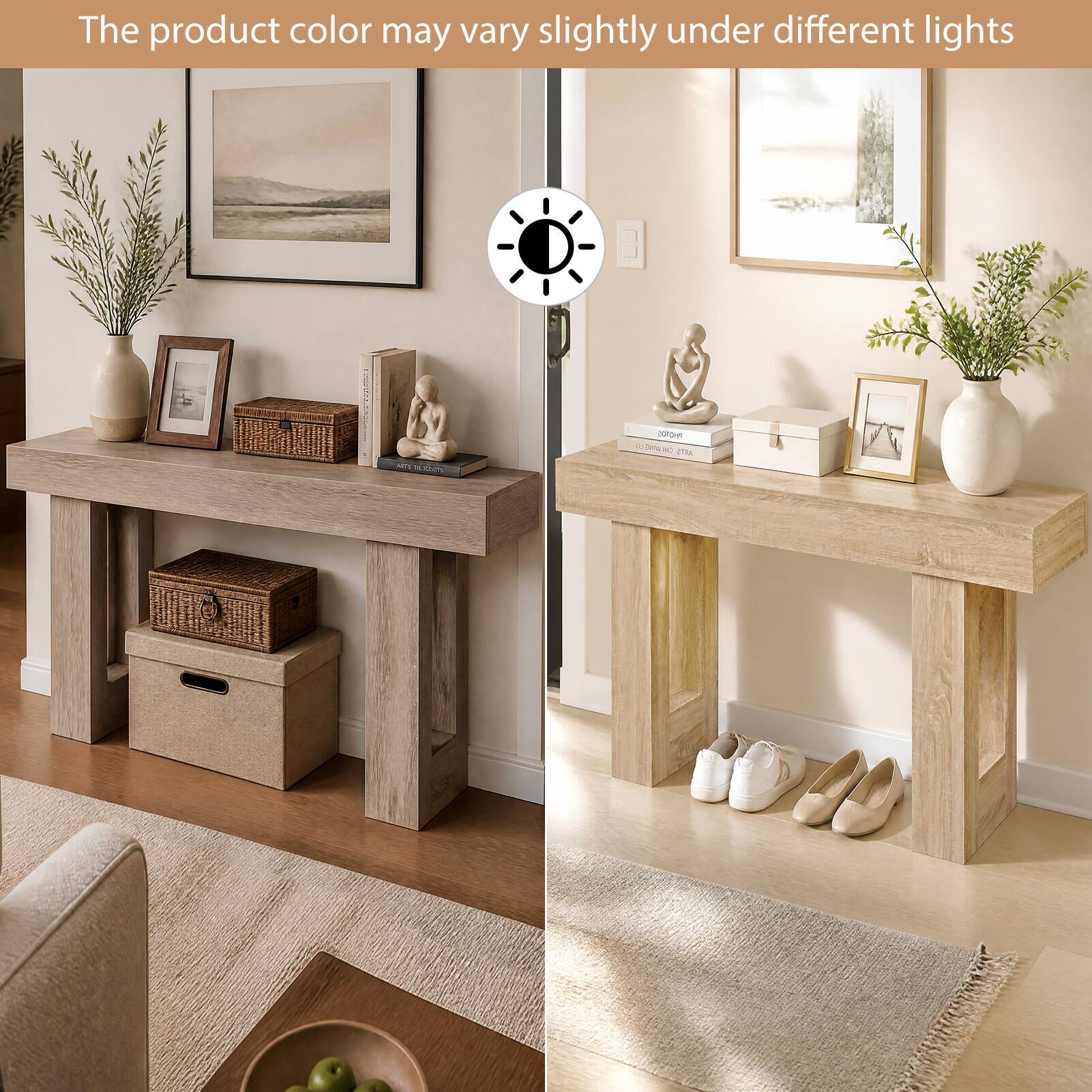 The product color may vary slightly under different lights