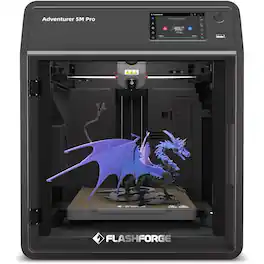 Flashforge - Adventurer 5M Pro 3D Printer 600mm/s, 280°C Nozzle, CoreXY, 220x220x220mm - Black