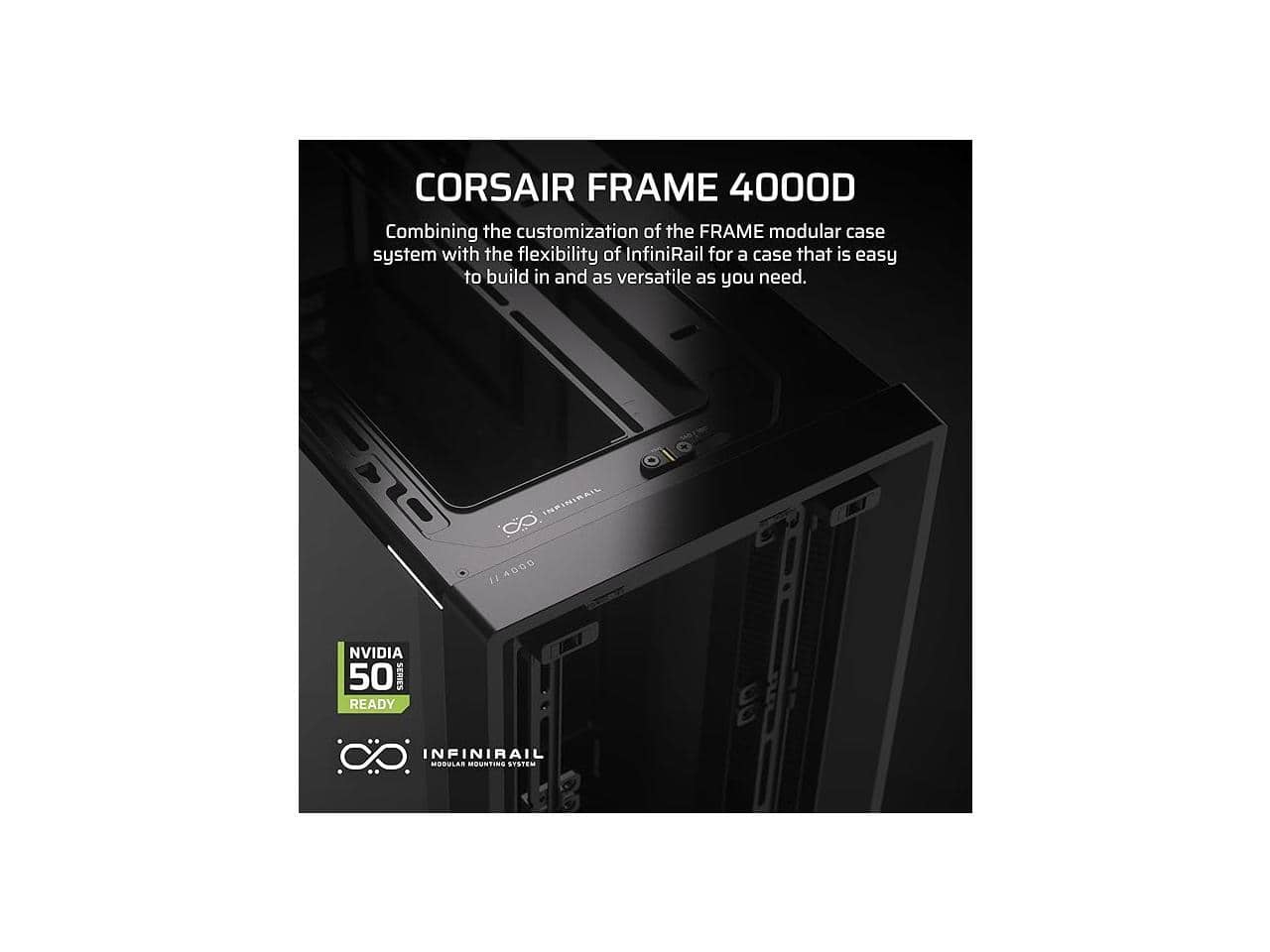 i*u様 cear pavé CP-4000-BK Black 4000D Tempered Glass Mid-Tower ATX Case — Black