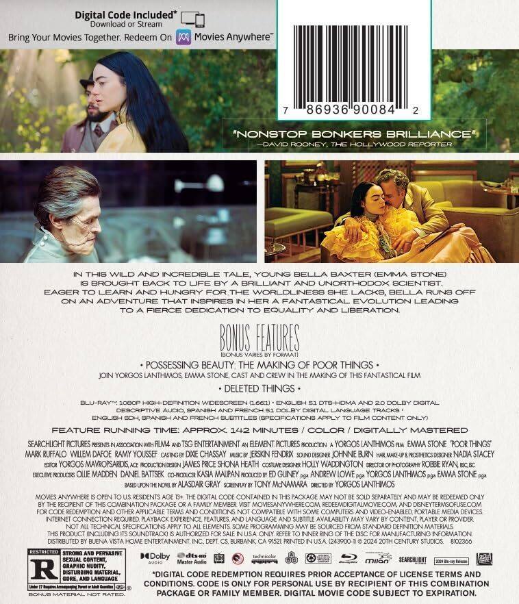 Alt View 1. Poor Things   - BLU-RAY.