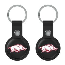 Keyscaper - Arkansas Razorbacks Two-Pack AirTag Holders - No Size - Black