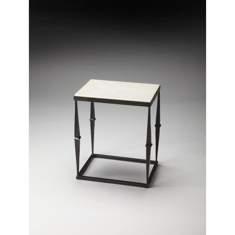Left. Butler Specialty - Jacoby Marble Side Table - Multi-Color.