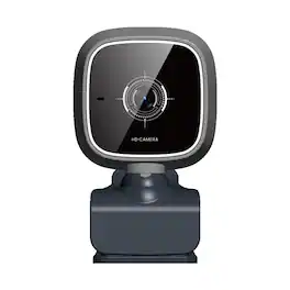 Cluzine - 4K Webcam with Ring Light Auto Focus Fixed Focus USB CMOS Sensor for Live Streaming