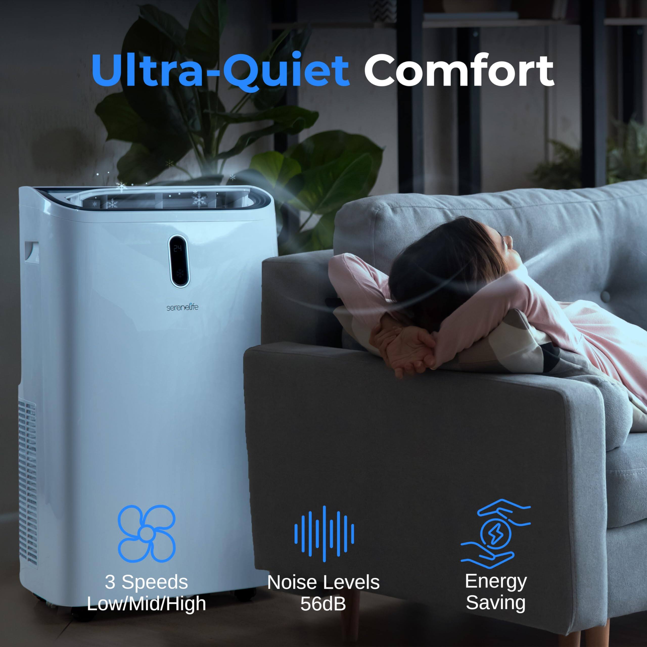 Ultra-Quiet Comfort  
3 Speeds Low/Mid/High  
Noise Levels 56dB  
Energy Saving