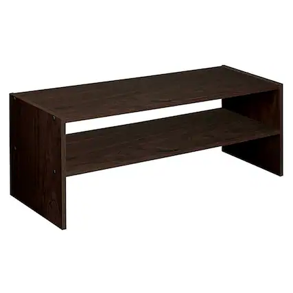 Front. ClosetMaid - ClosetMaid 31-Inch Wide Horizontal Stackable Closet Storage Organizer, Espresso - Espresso.