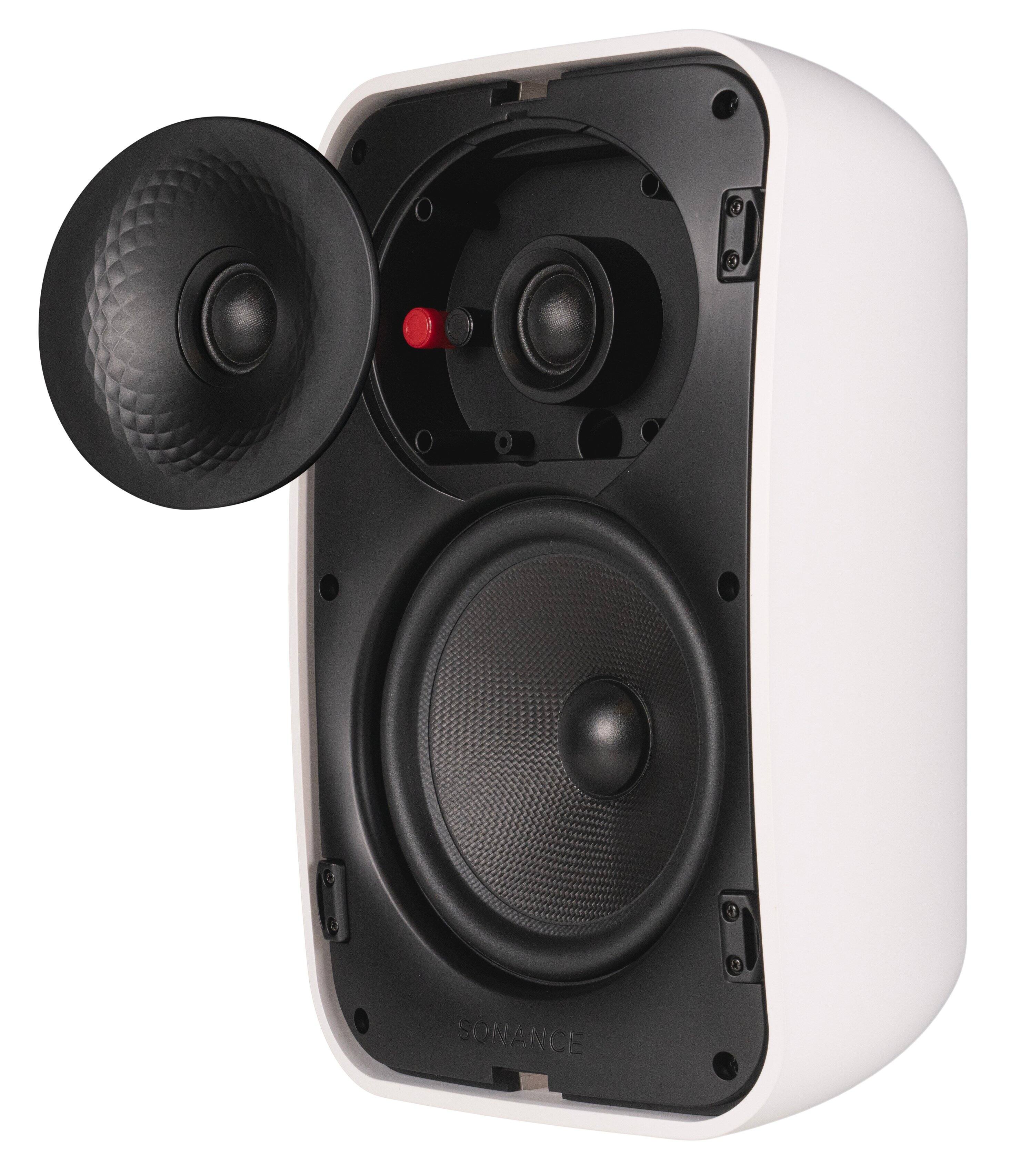 Alt View 21. Sonance - MX62 - Mariner MX Series 6-1/2" 2-Way Outdoor Surface Mount Speakers (Pair) - Paintable White.