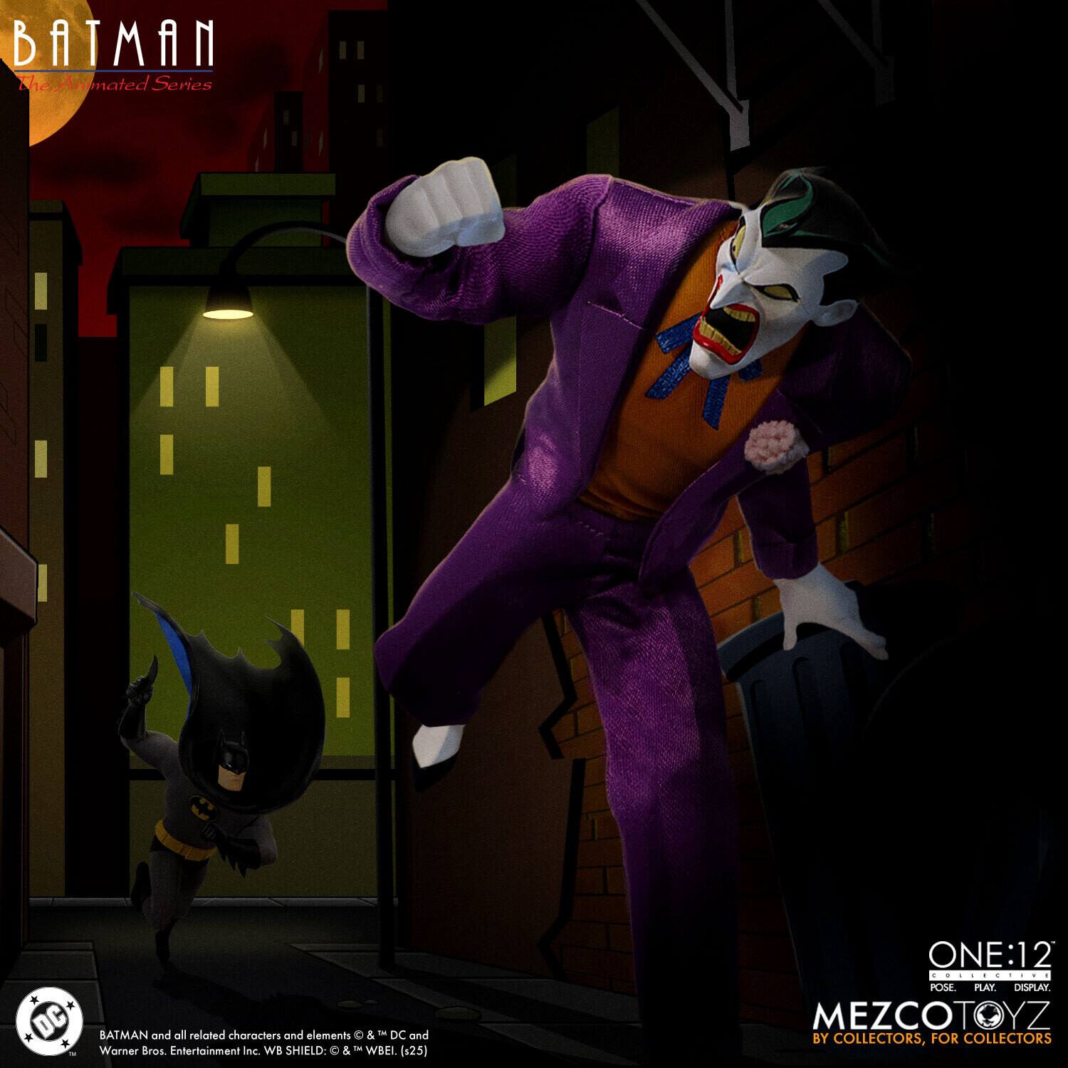 BATMAN The Animated Series

BATMAN and all related characters and elements © & ™ DC and Warner Bros. Entertainment Inc. WB SHIELD: © & ™ WBEI (x25)

ONE:12
POSE. PLAY. DISPLAY.

MEZCOTOYZ
BY COLLECTORS, FOR COLLECTORS