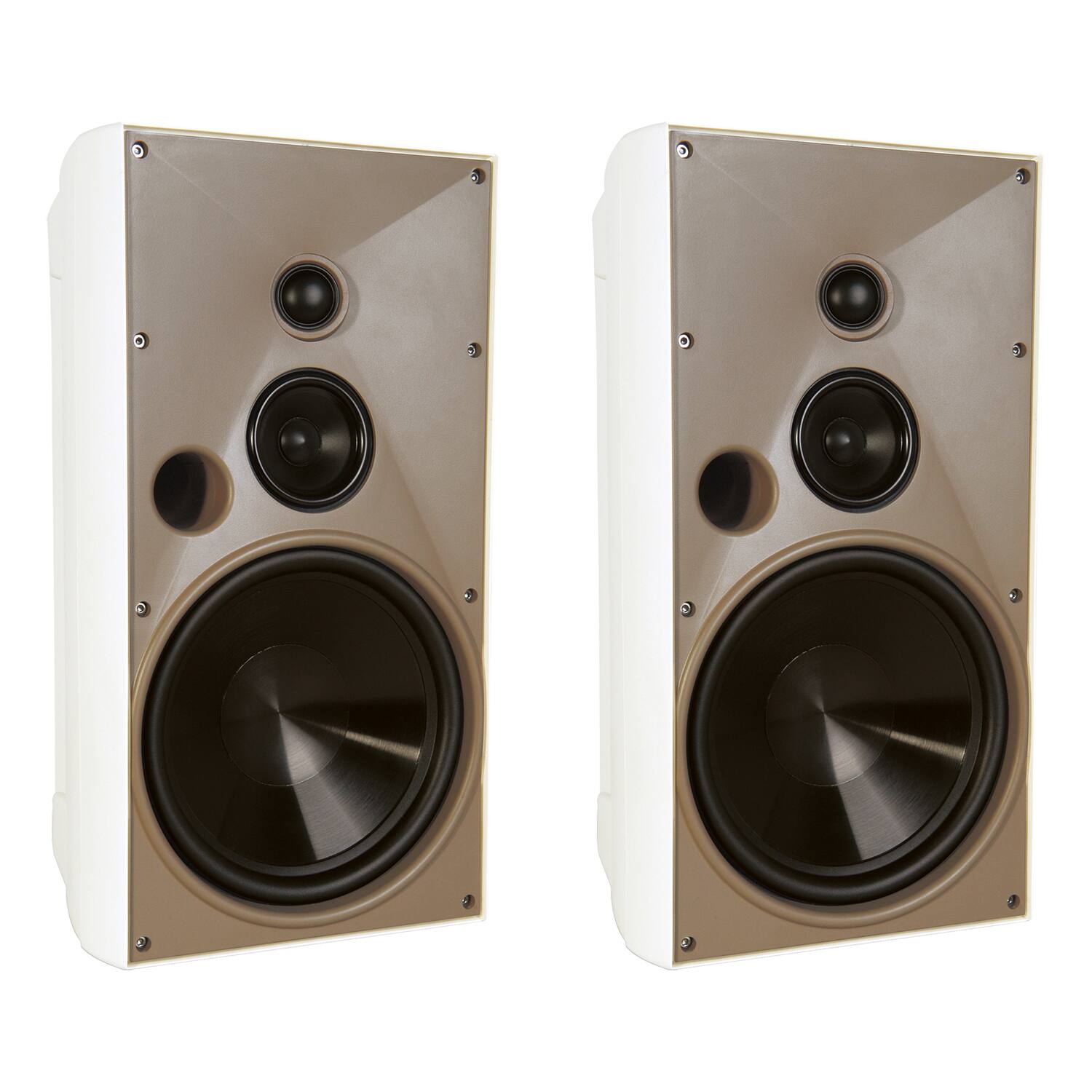 Front. Proficient Audio - Proficient Audio Aw830wht Aw830 175-watt 8-in. Outdoor 3-way Speaker Set (white) - white.