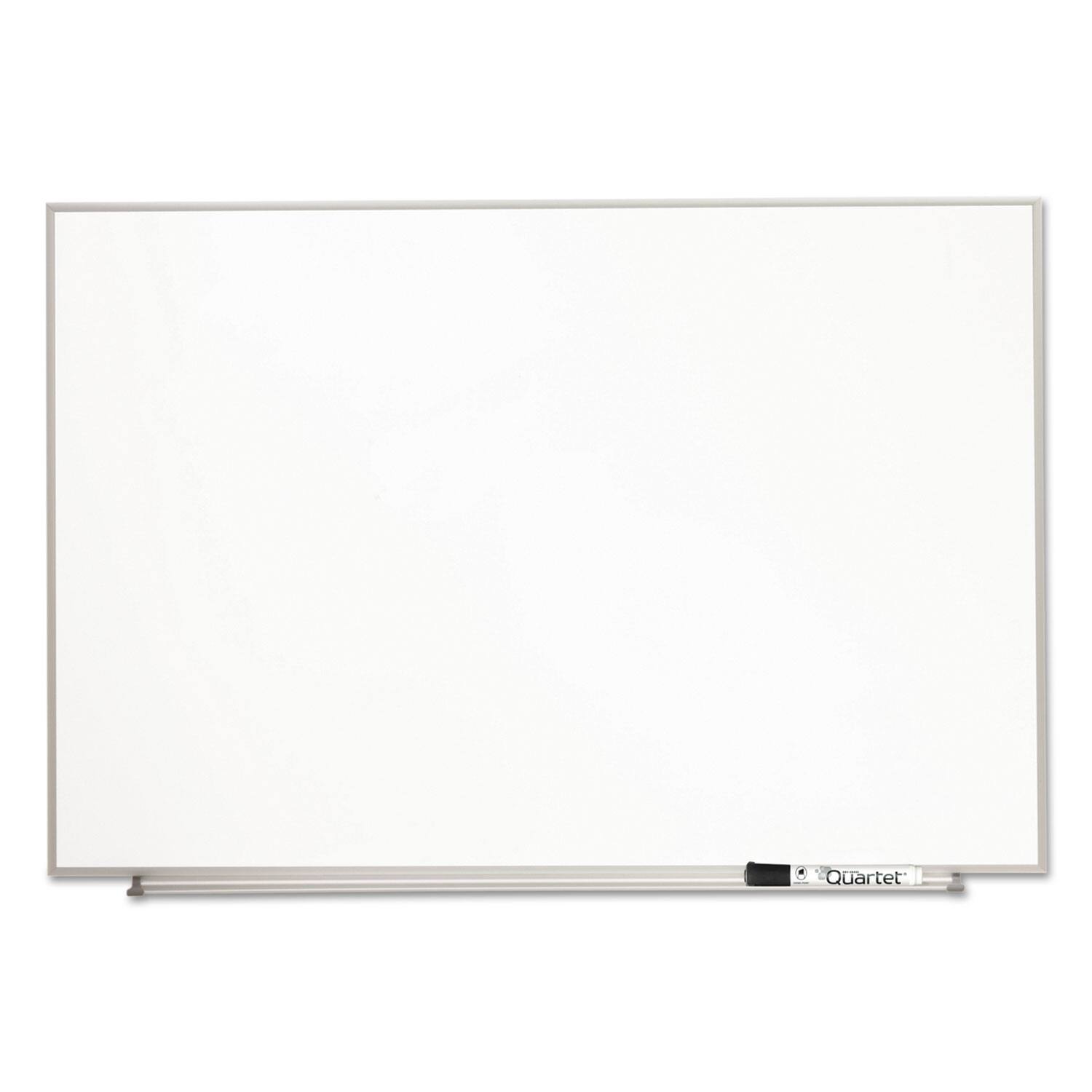 Front. Quartet - Matrix Magnetic Boards, 48" x 31", White Surface, Satin Aluminum Frame.