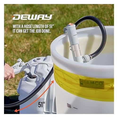 DEWAY

WITH A HOSE LENGTH OF 51" IT CAN GET THE JOB DONE.