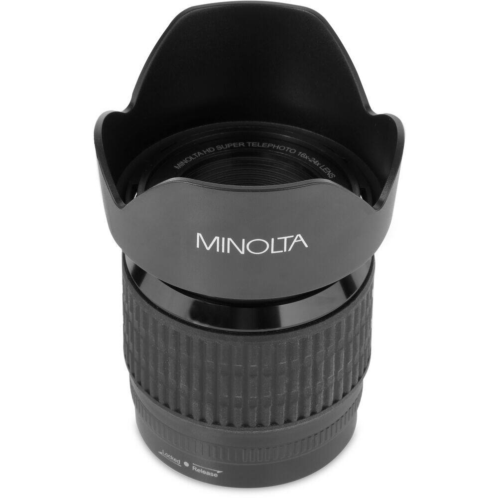 MINOLTA HD SUPER TELEPHOTO 16x-24x LENS  
MINOLTA  
Locked Release