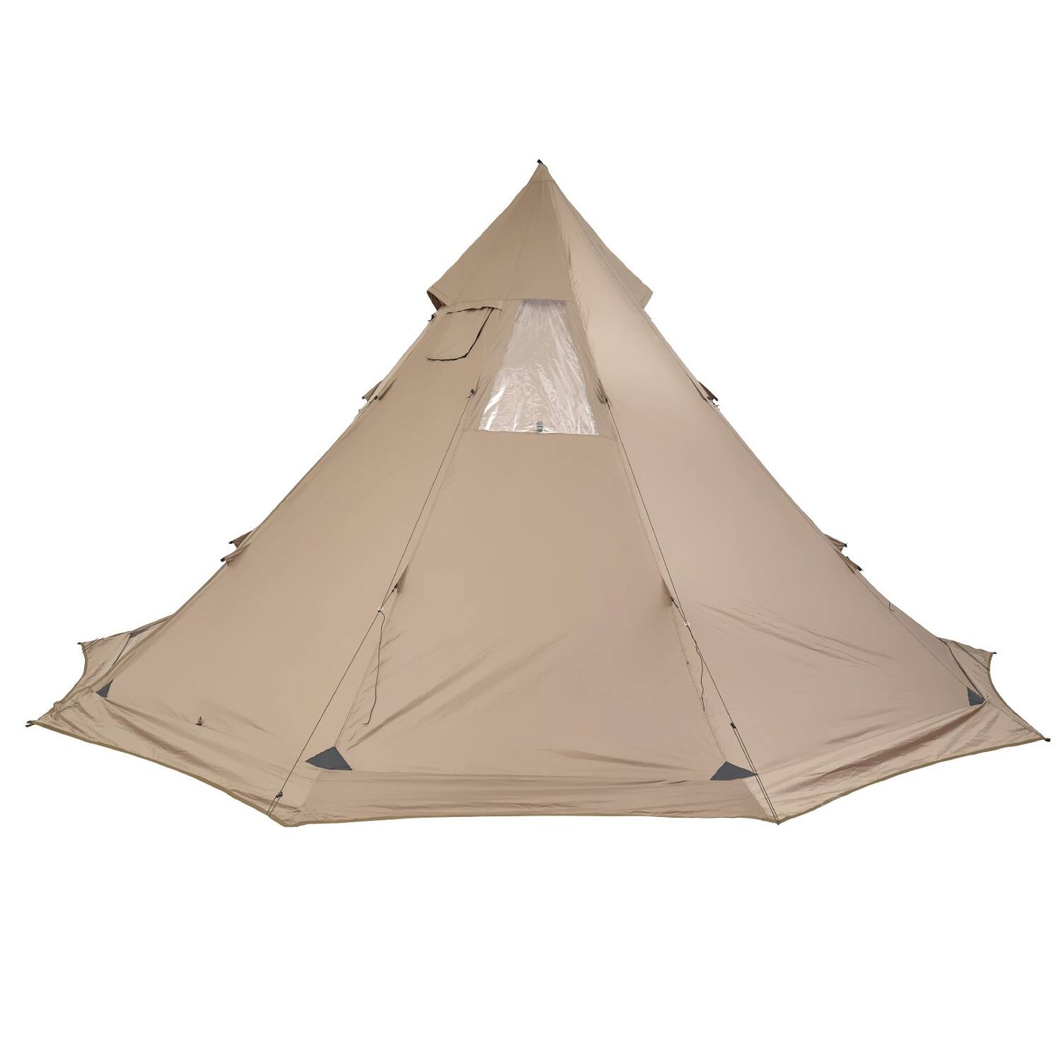 Alt View 4. Boyel Living - Hot Tent for 4 to 6 Person Camping Stove Jack Winter Tent - Brown.