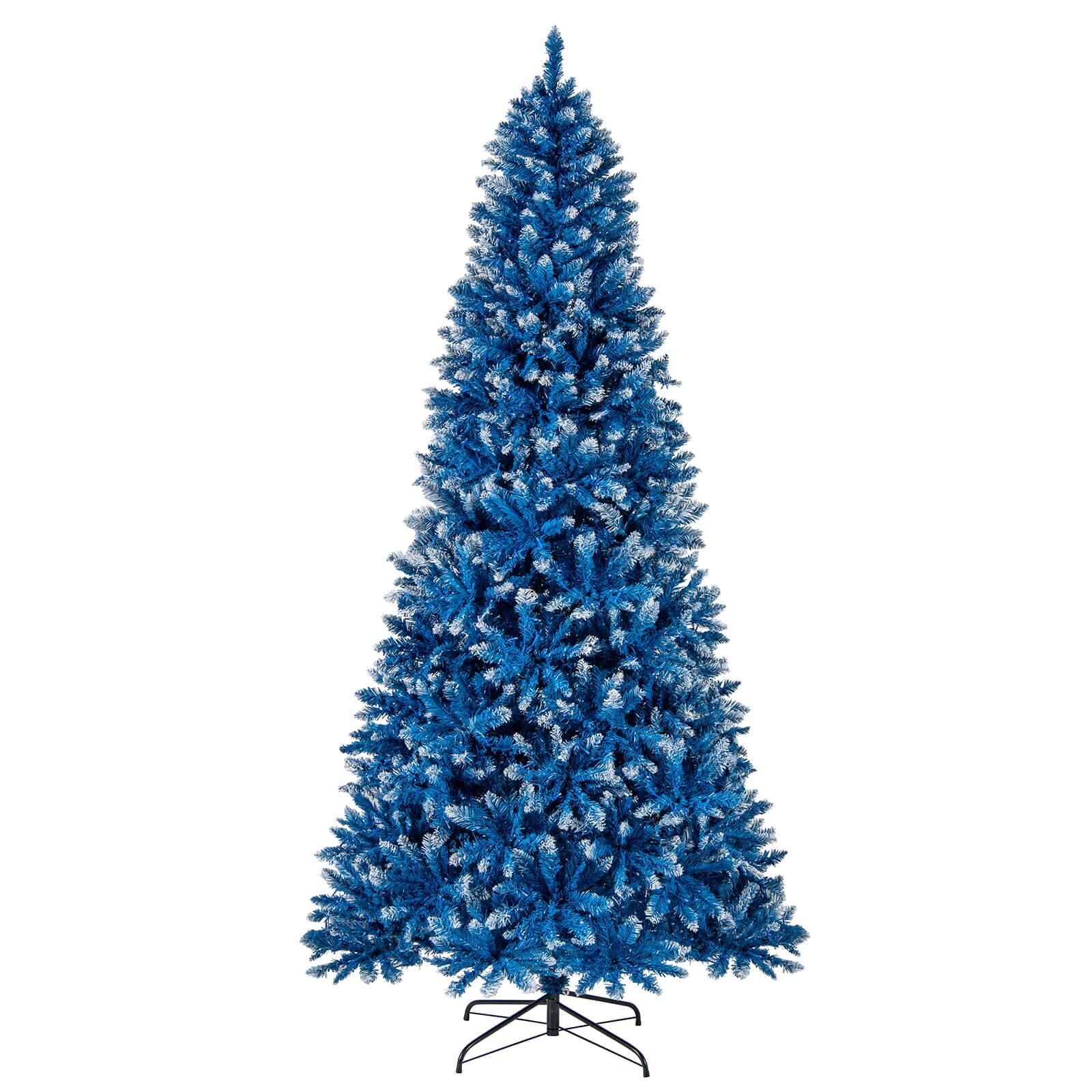 Alt View 10. Costway - Costway 8 FT Artificial Christmas Tree, with 270/340/420/520 Warm White LED Lights 8 Lighting Modes - Blue.