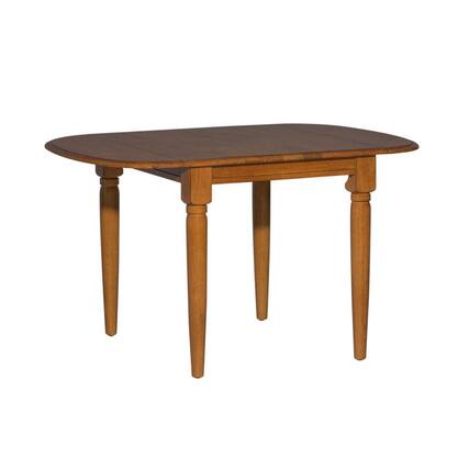 Front. Liberty Furniture Industries - Creations Drop Leaf Table - Tobacco in Various - Brown.
