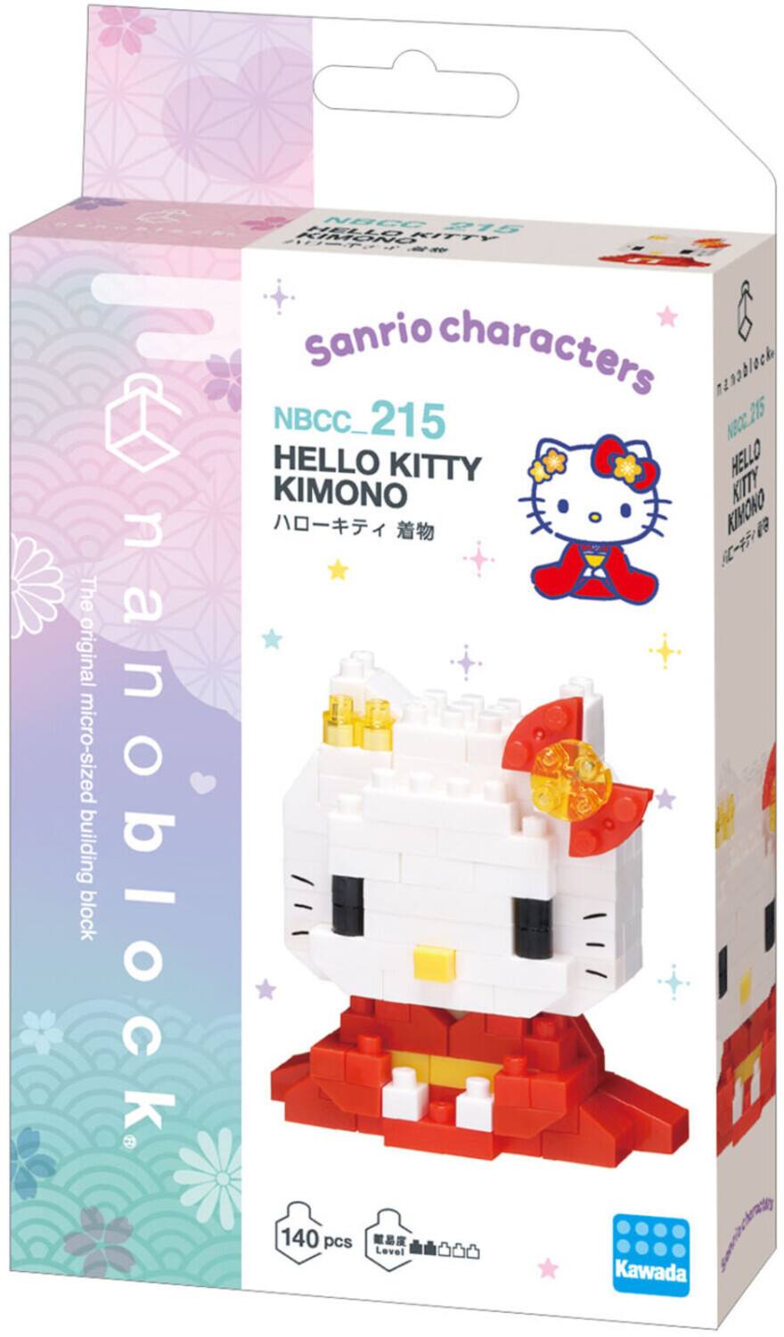 The original micro-sized building block nanoblock  
NBCC 215 KIMONAITTY HELLO  
Sanrio characters nanablock  
NBCC_215 N802.215 HELLO KITTY HELLO KIMONO KITTY  
KIH 8  
" 140 pcs  
Level d Kawada