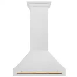 ZLINE Autograph Edition - 36 inches - Externally Vented - Wall Range Hood - Satin Stainless Steel
