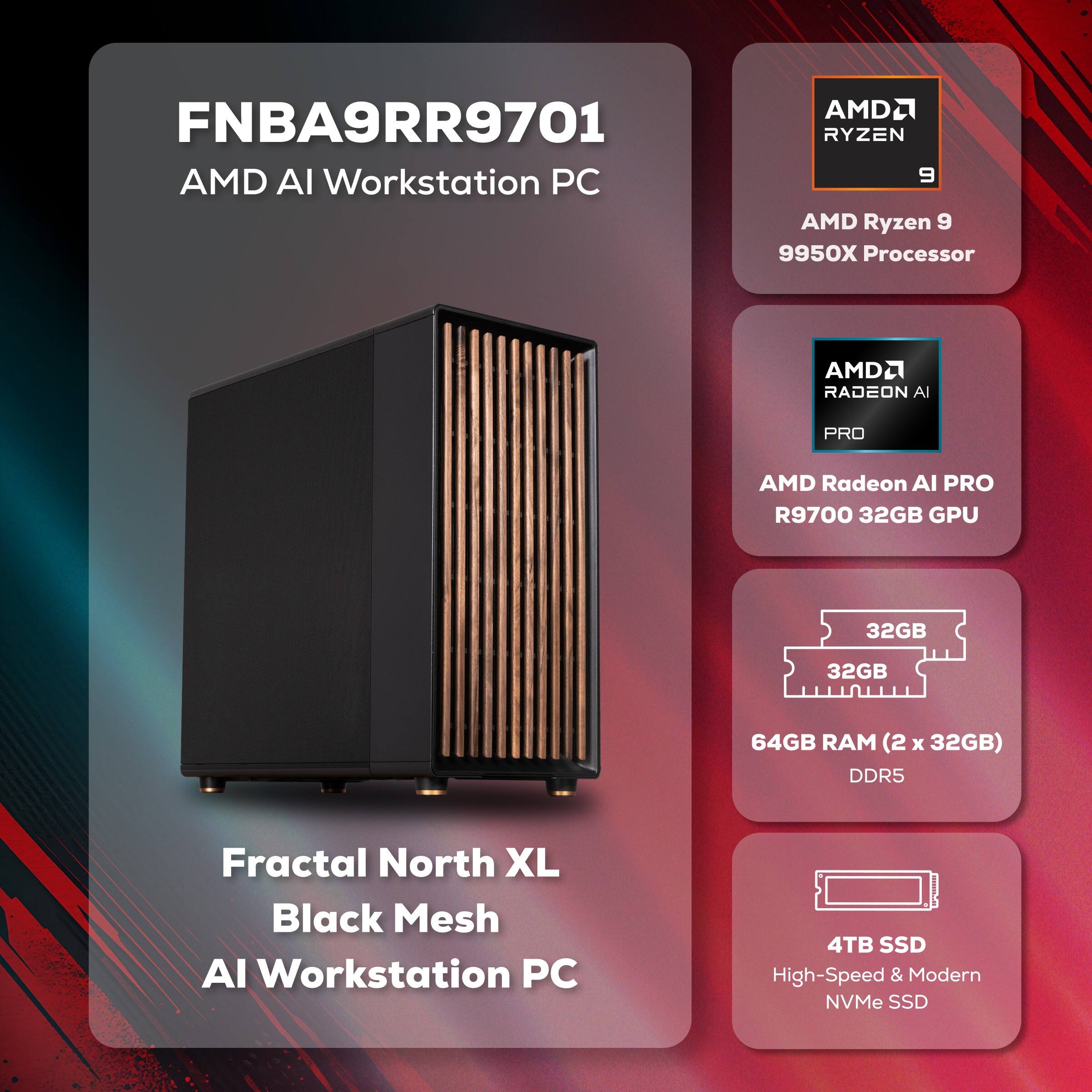 その他 ediur pro4 iBUYPOWER PRO AI Workstation PC AMD Ryzen 9 9950X, AMD Radeon AI