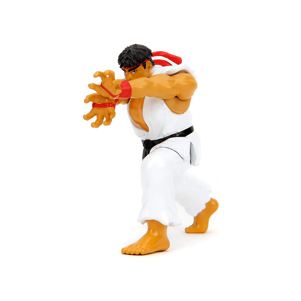 Alt View 9. Jada - 2002 Nissan Skyline GT-R (R34) RHD White w/Graphics and Ryu Figure "Street Fighter" Video Game 1/24 Model Car by Jada.