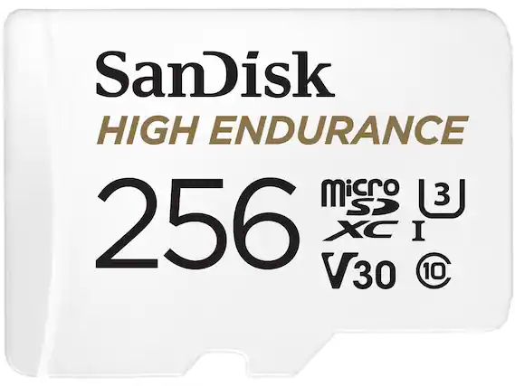 SanDisk HIGH ENDURANCE microSD 256GB V30 XC I C10