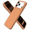 Front. Ornarto - ORNARTO Designed for iPhone 17 Pro Max Case 6.9", Liquid Silicone Soft Gel Shockproof Protective Case-Orange - Orange.