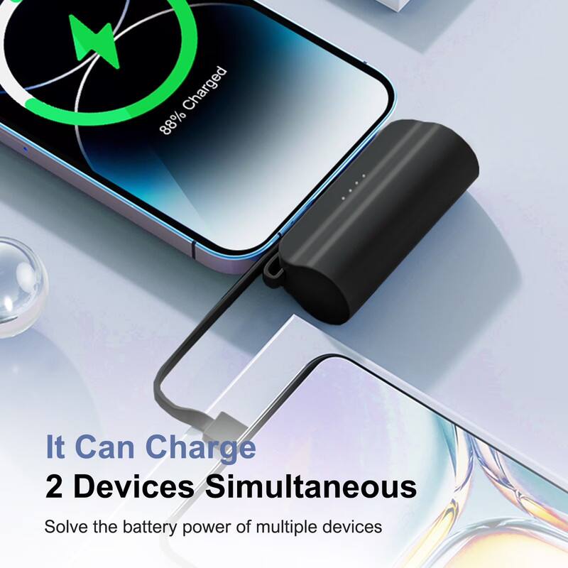 88% Charged

It Can Charge 2 Devices Simultaneous

Solve the battery power of multiple devices