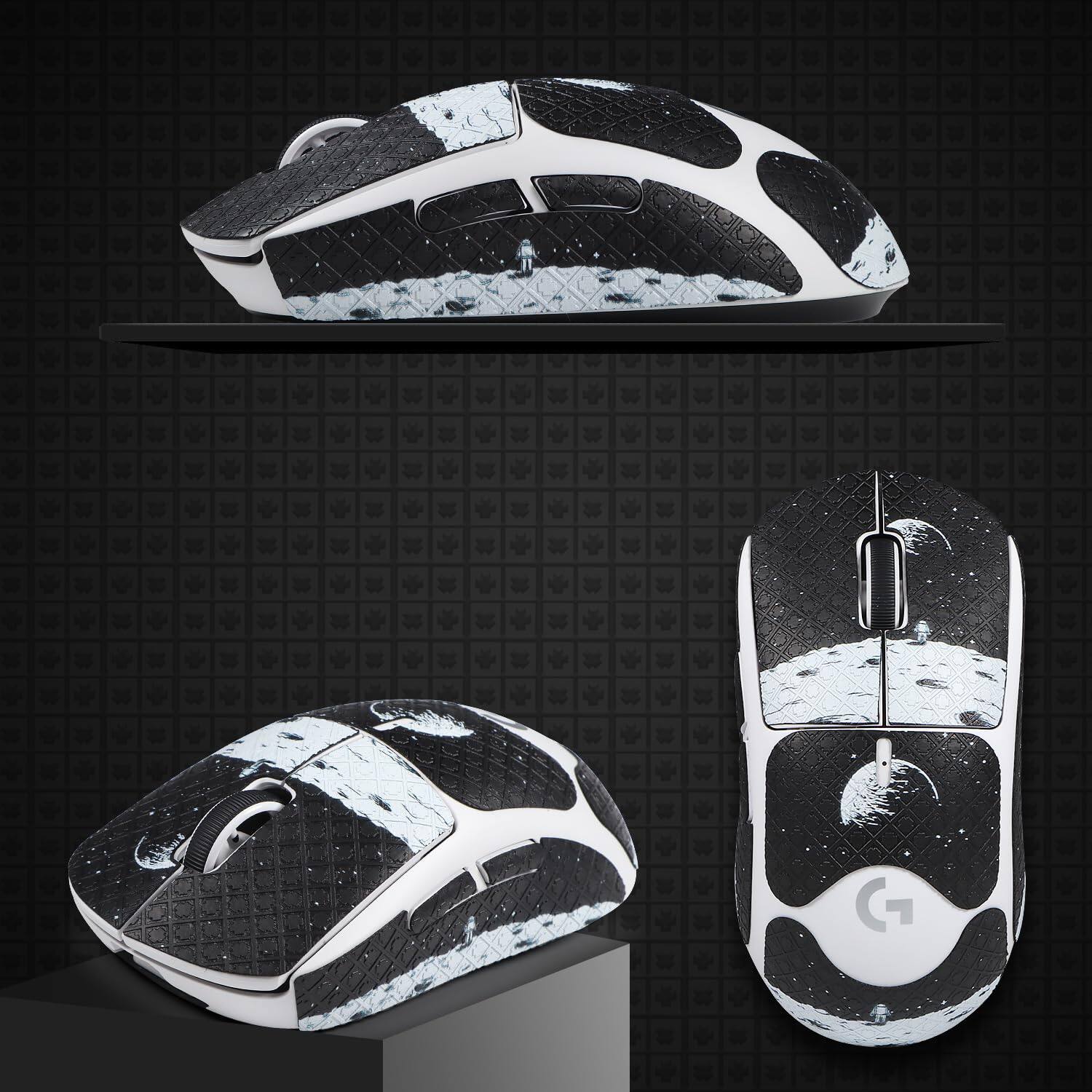 Alt View 2. Comfort Essence - Mouse Grip Tape For G Pro X Superlight 2 Wireless Gaming Anti Slip Skin Self adhesive Pre cut Sweat... - Printing Pattern-G Pro Wireless/Pro 2 Lightspeed.