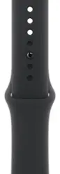 Apple - 46mm Sport Band - M/L - Black - Angle_Zoom