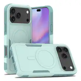 UUCOVER - Shockproof Magnetic Case for Apple iPhone 18 Pro Max, Compatible with MagSafe Dual Layer Drop Protection Matte Cover - Mint