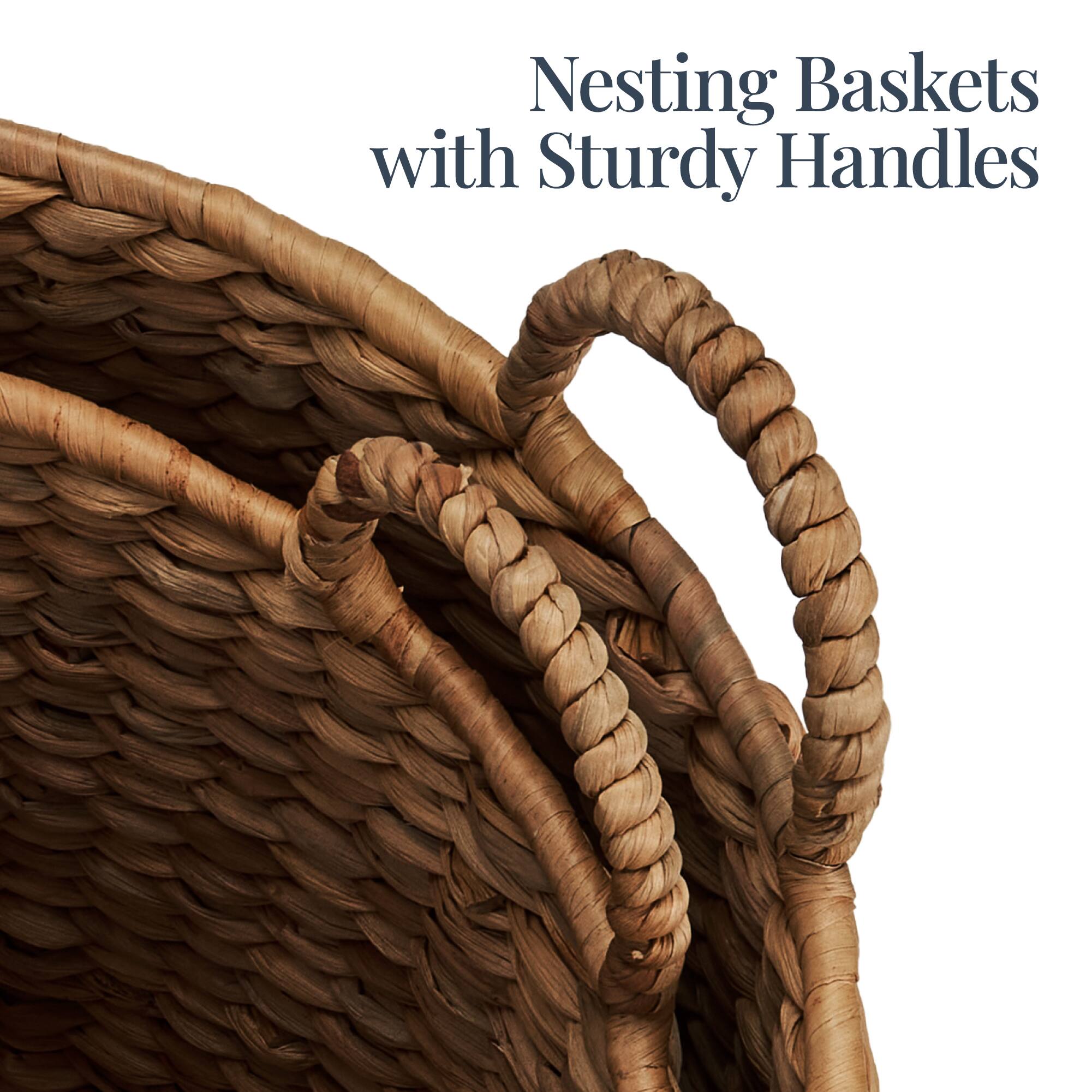 Nesting Baskets with Sturdy Handles