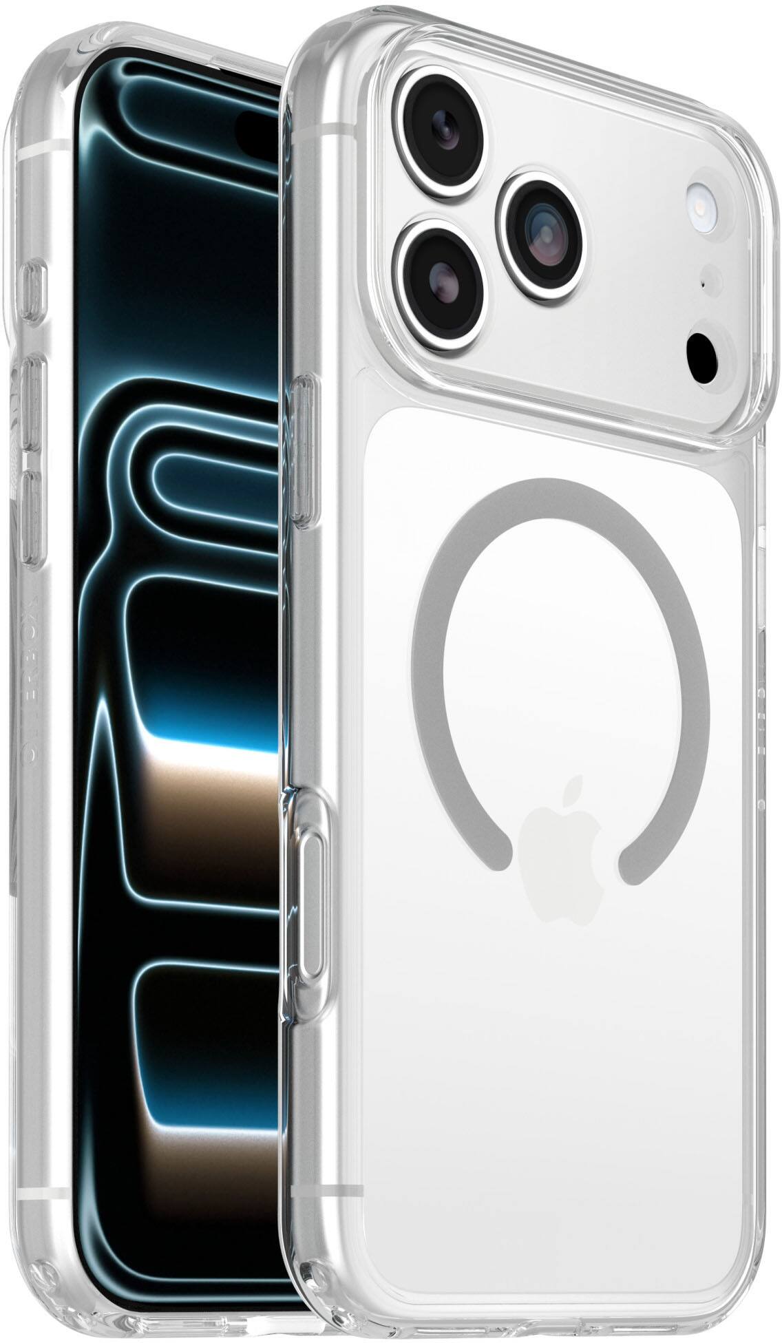 Back. OtterBox - Lumen Series Hard Shell for Apple iPhone 18 Pro Max and Apple iPhone 17 Pro Max - Clear.