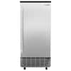 Front. Koolmore - 15 in. Stainless-Steel Built-In/Free-Standing Ice Maker, 75lbs/24h, BIM75-BS. - Stainless Steel.