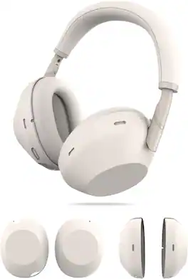 TUDIA - Snap-On PC Protective Case for Sony WH-1000XM6 Headphones - Beige