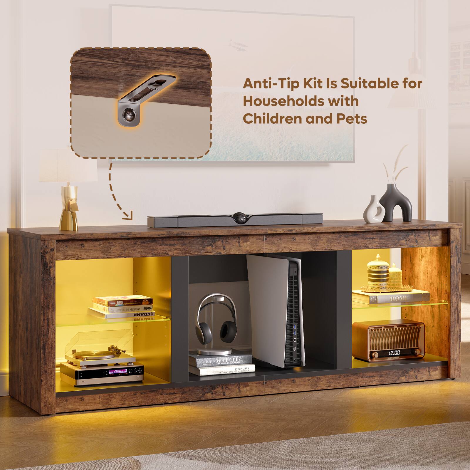 Anti-Tip Kit Is Suitable for Households with Children and Pets