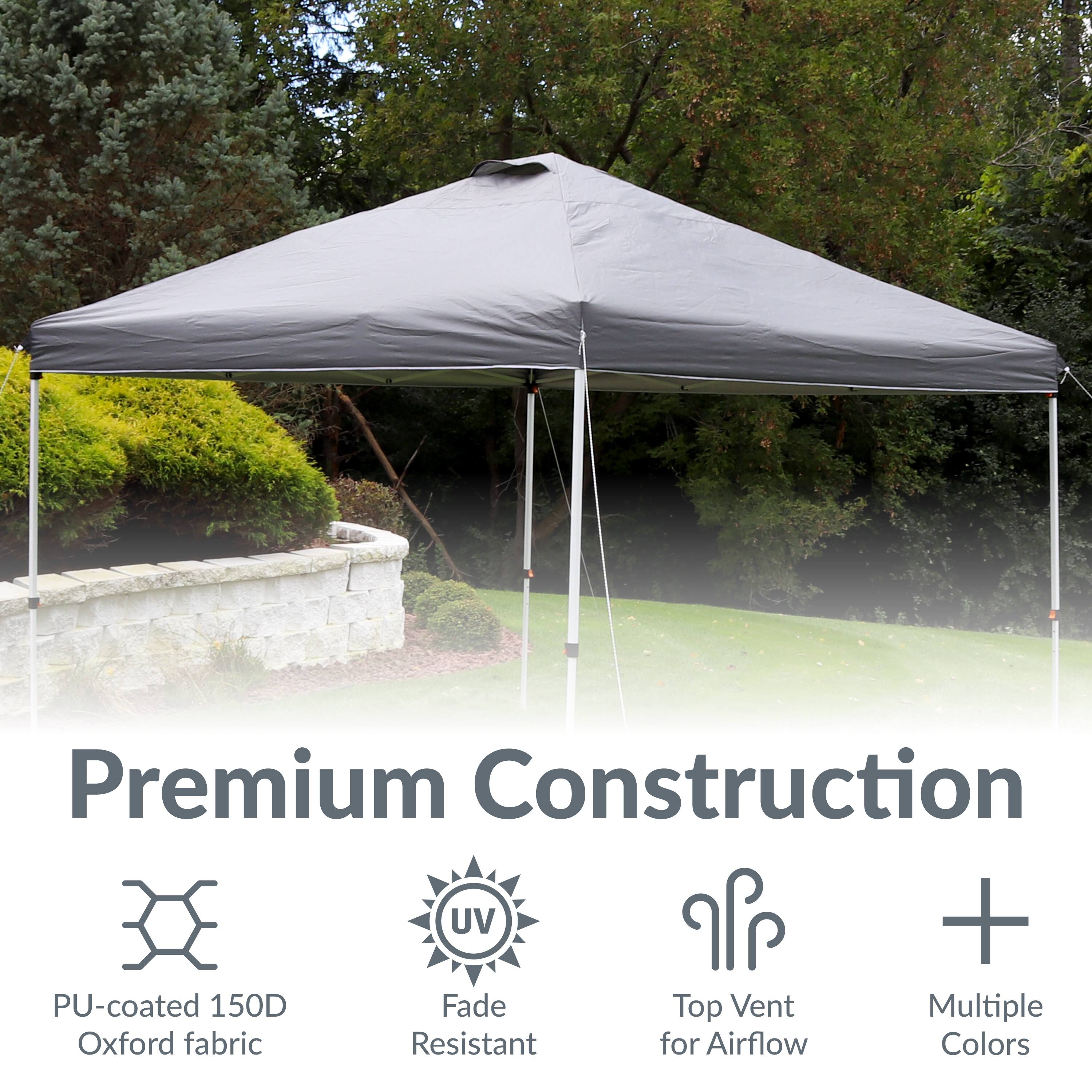 Premium Construction

- PU-coated 150D Oxford fabric
- UV Fade Resistant
- Top Vent for Airflow
- Multiple Colors