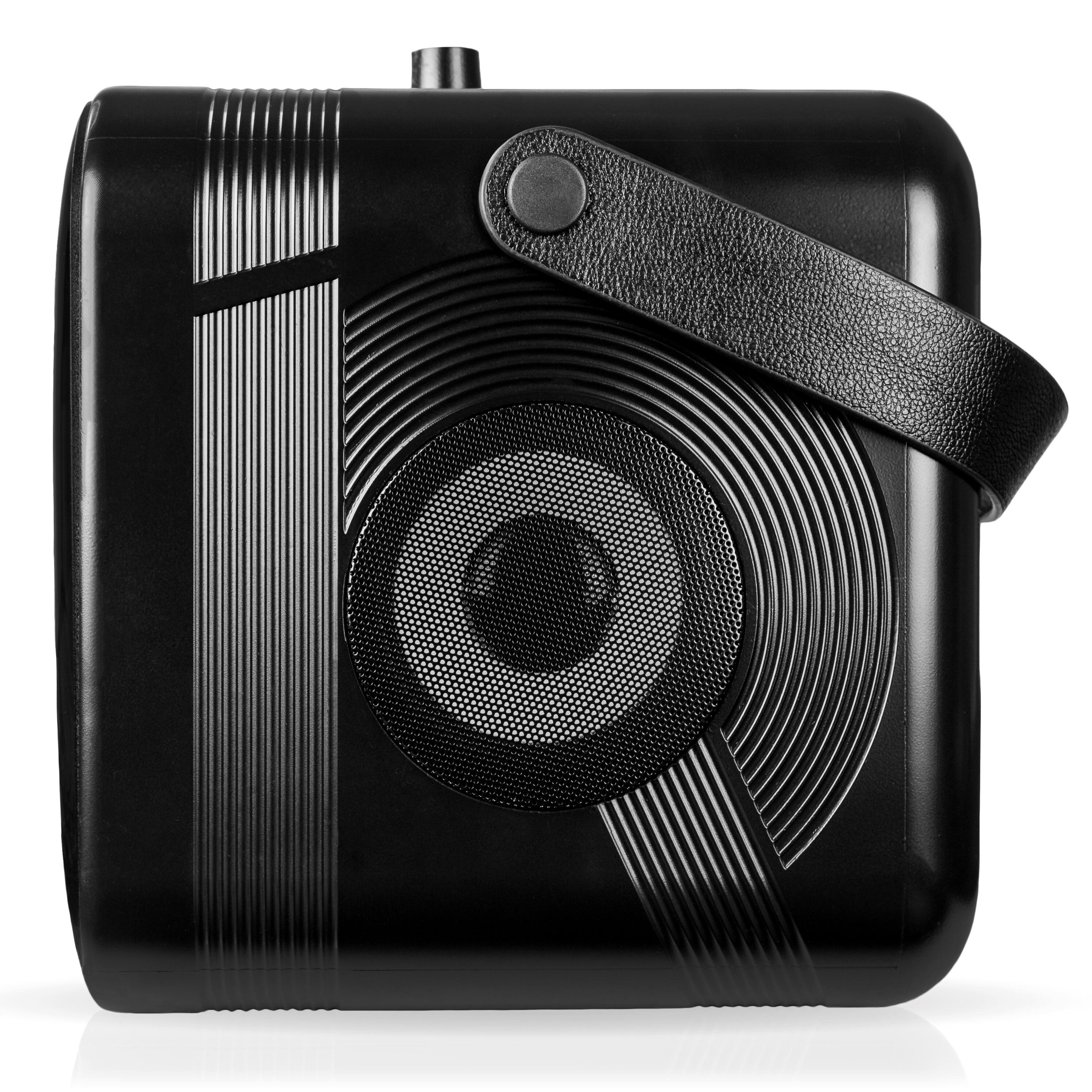 Alt View 2. Rockjam - RockJam Pixel Karaoke Machine with 2 Wireless Microphones Bluetooth Karaoke Machine - Black.