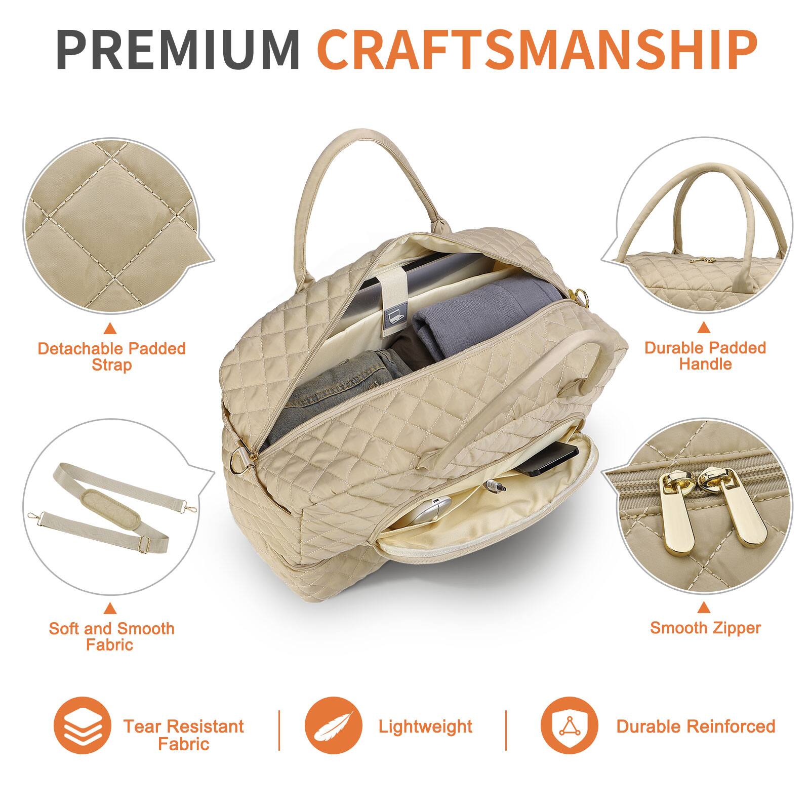 PREMIUM CRAFTSMANSHIP

- Detachable Padded Strap
- Durable Padded Handle
- Soft and Smooth Fabric
- Smooth Zipper
- Tear Resistant Fabric
- Lightweight
- Durable Reinforced