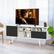 Alt View 12. Costway - Modern TV Stand/Console Cabinet 3 Shelves Storage Drawer Splayed Leg Black/White - White/Black.